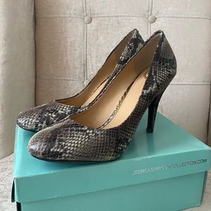 Jessica Simpson Oscar Snakeskin Heels